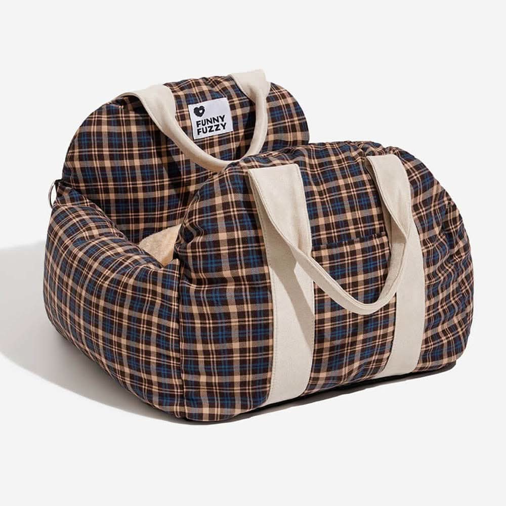 ComfyRide Dog Seat - Dog seat bed with safety belt & non-slip base for car & home - Image 31