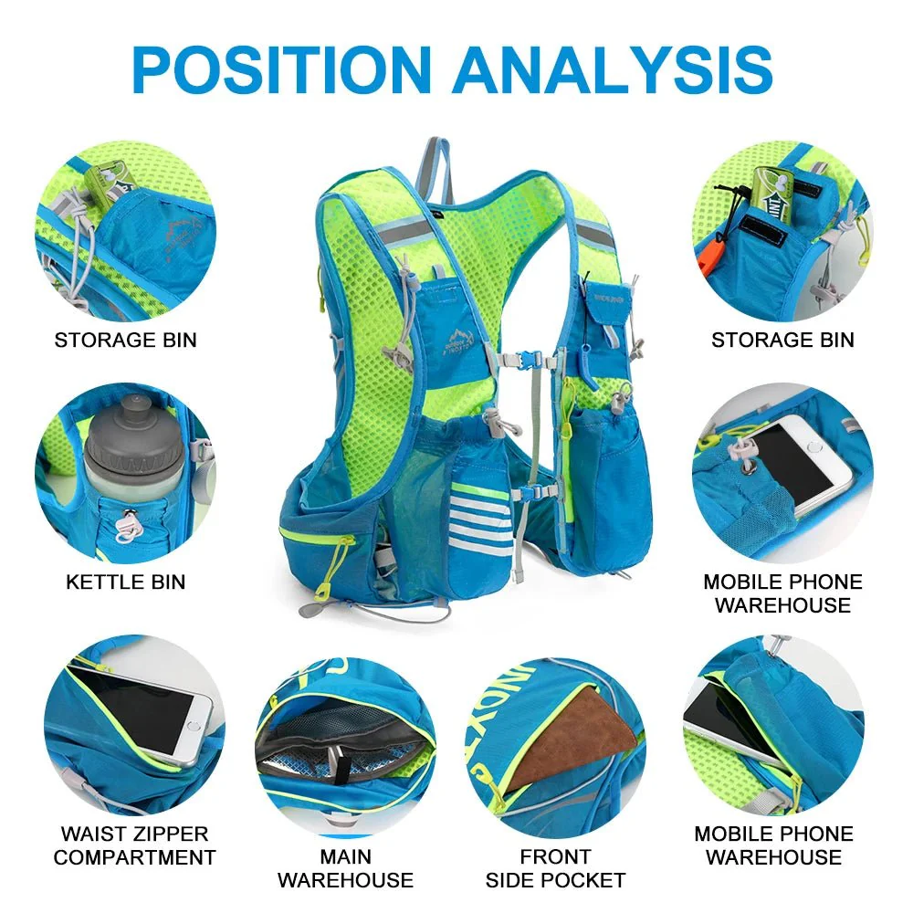 HYDRAVENT – 8L breathable hydration backpack with 1.5L bladder for running & cycling - Image 4