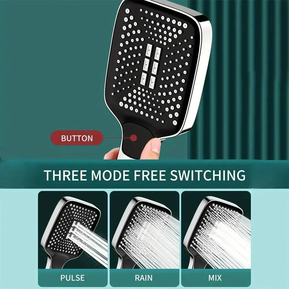 HYDROPUSH – High-pressure adjustable handheld shower head with 3 spray types - Image 5