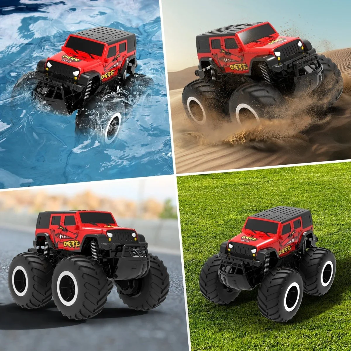 HYDROXIS – Amphibious 4WD RC Car for Stunt Action on Water and Land - Image 5