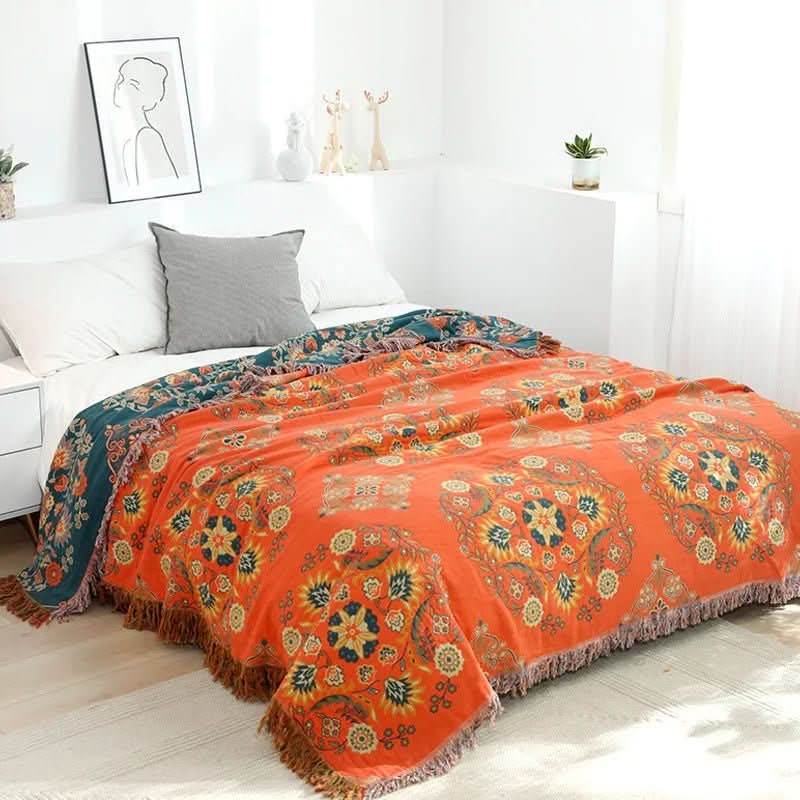 HyggeHaven Cover – Boho Cotton Blanket for Cozy Living Spaces - Image 2