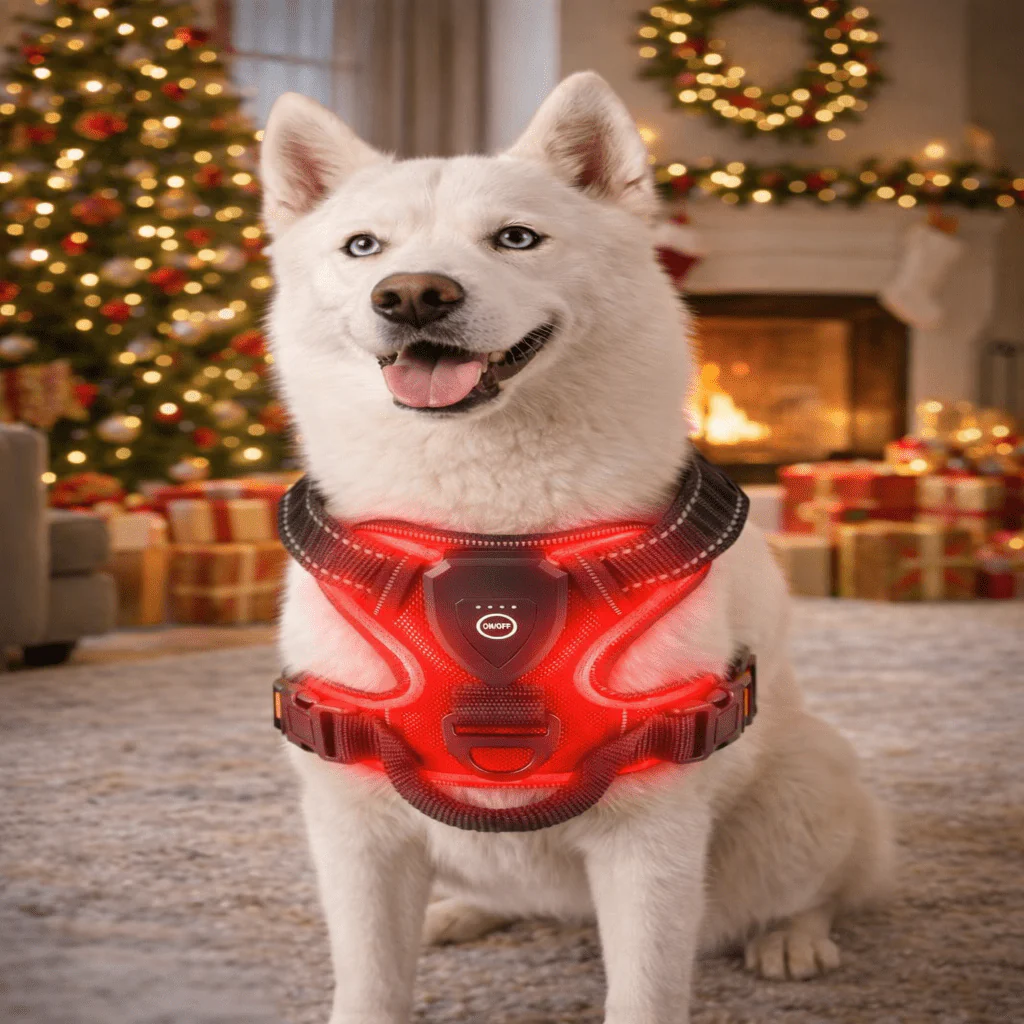 ILLUMI DOGTREK – Rechargeable LED Dog Harness for Increased Safety at Night