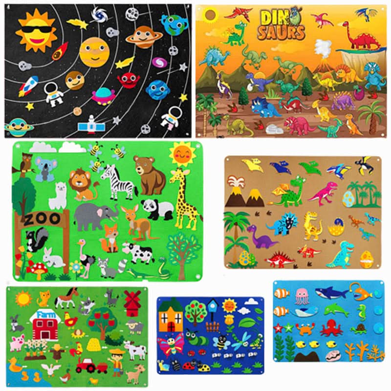 ImagiFelt Playboard - Creative tactile game for children to stimulate the imagination - Image 3