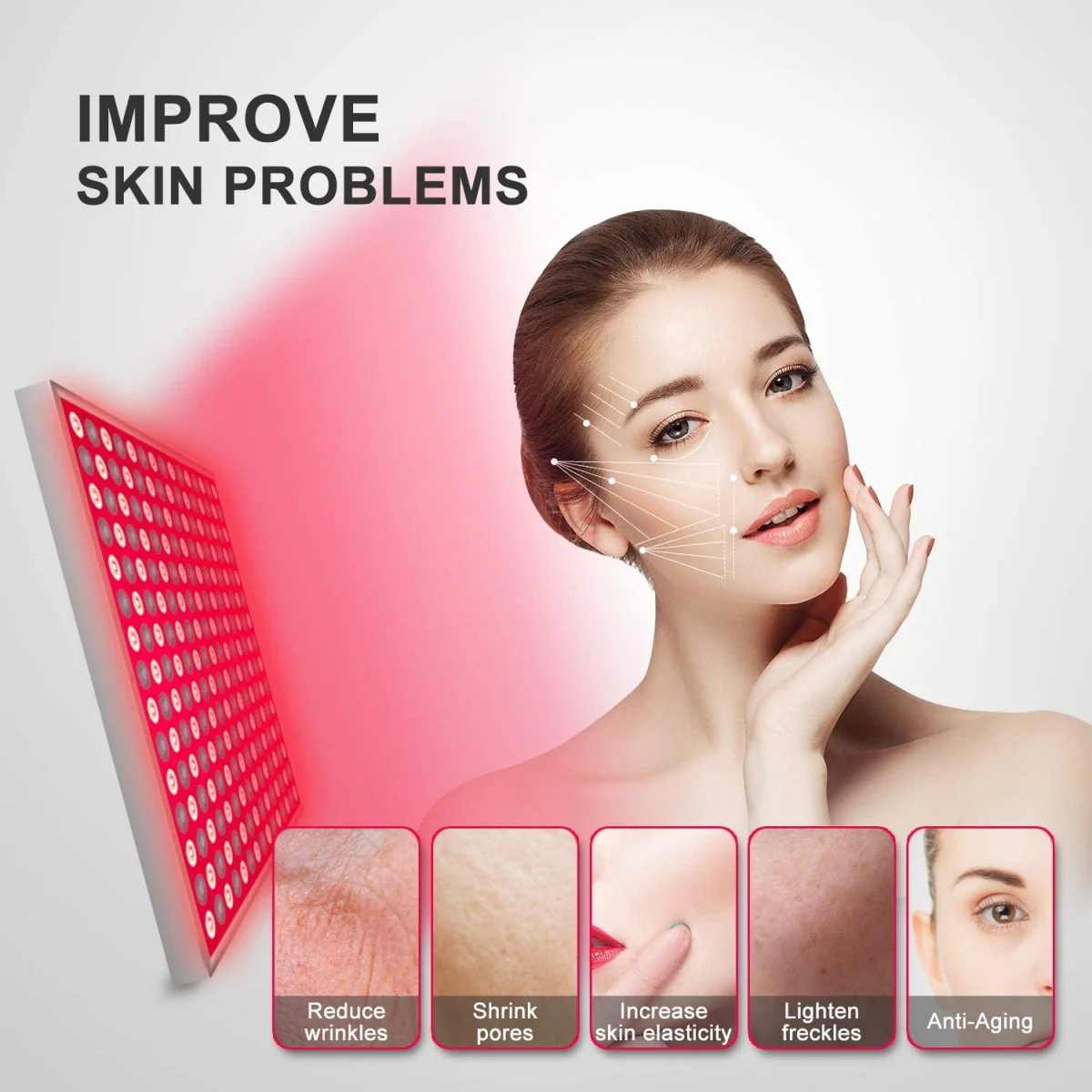 InfraGlow Panel - Infrared light therapy for skin rejuvenation & relaxation - Image 3