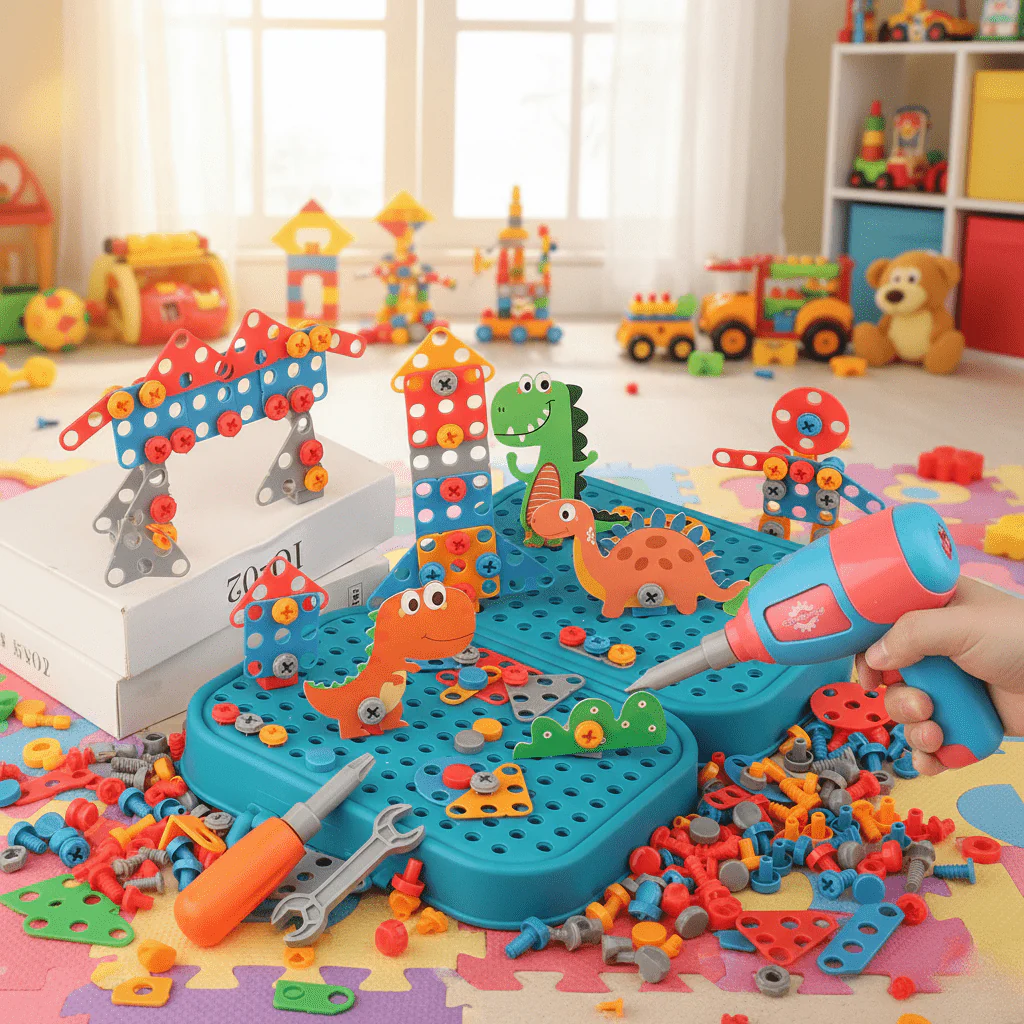 InnoCraft ToolPlay Set - Creativity and Learning for Peuters - 211 pieces