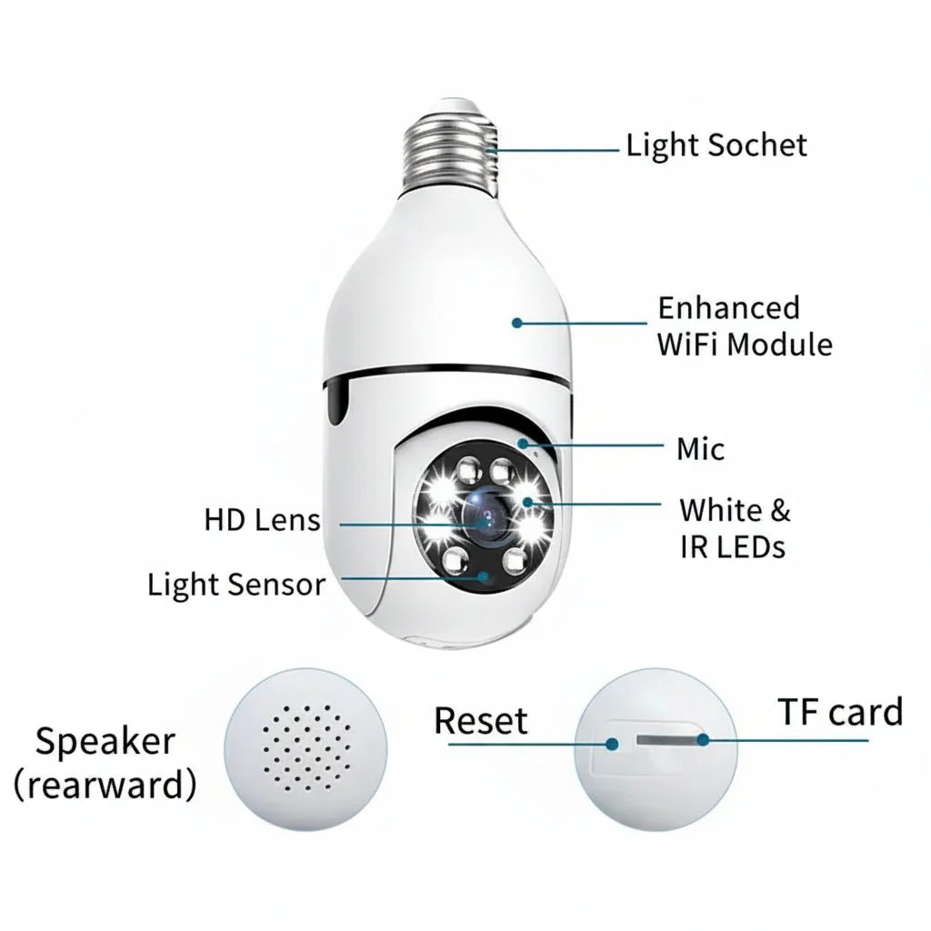 SafeView 360 – Intelligent Security Camera with 360° Surveillance & Night Vision - Image 6