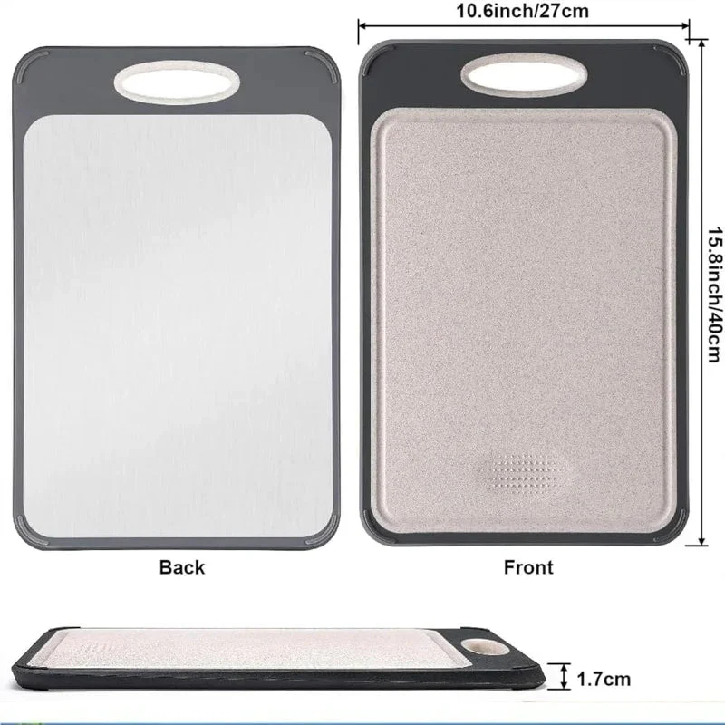 IRON BASE – Double-sided cutting board made of stainless steel for hygienic work - Image 8