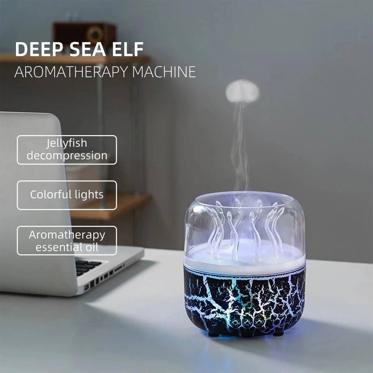 JELLYZEN – Jellyfish Aroma Humidifier 280 ml with Timer - Image 7