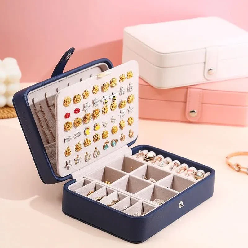 JewelCase – Elegant Leather Jewelry Box for Rings and Earrings - Image 2