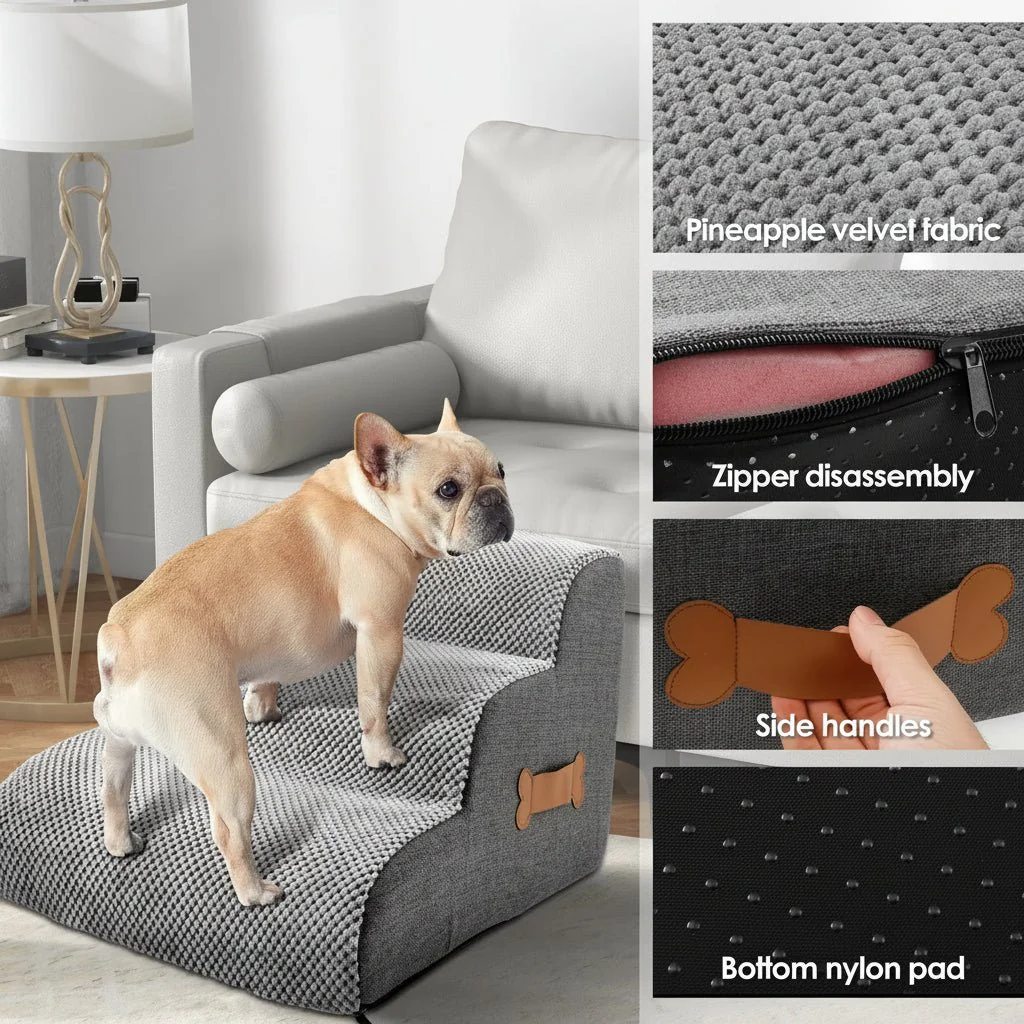 JOINTCARE – Soft dog stairs for the bed with joint-friendly incline - Image 6