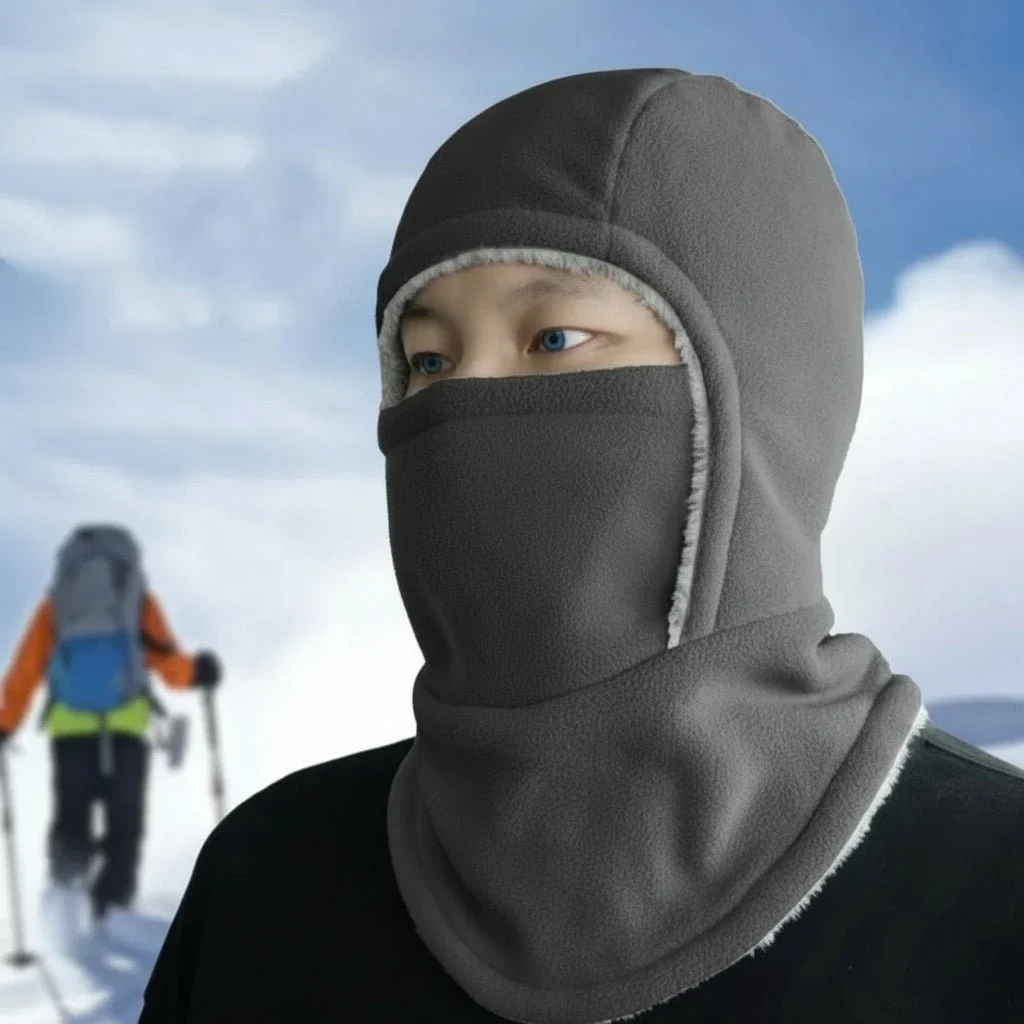 COLD HOOD – Thermal Fleece Balaclava for Cycling & Outdoor Sports in Icy Weather - Image 4