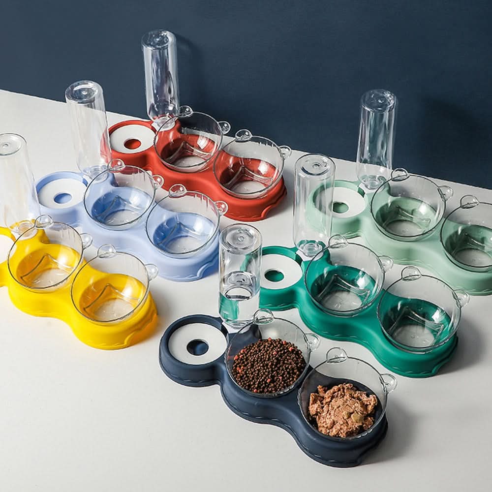 KARLFEAST - 3-in-1 feeding station with drinking dispenser & raised bowl - Image 2