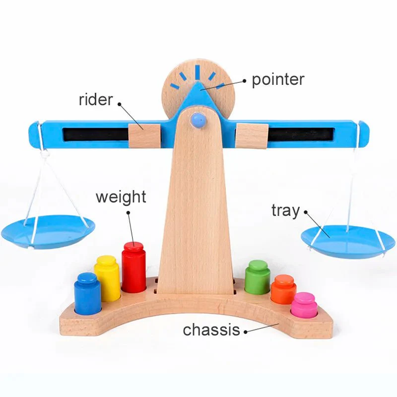 KIDWEIGH – Wooden Balance Scale Educational Toy for Counting and Measuring with Fun - Image 5