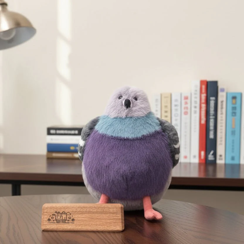 KISSPIGEON – Fluffy Pigeon Plush Toy for Cuddling and Comfort - Image 8