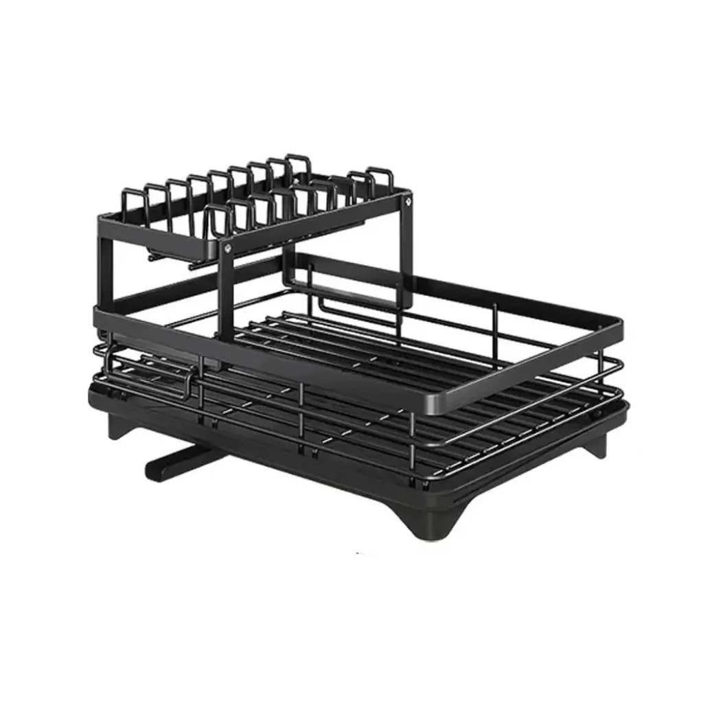 KITCHENFORM – Foldable stainless steel dish rack, space-saving design for modern kitchens - Image 6