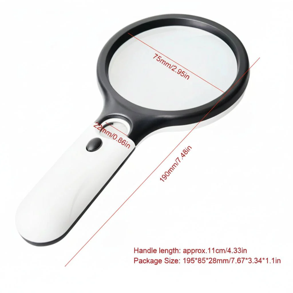 KLARBLICK – 45x LED Hand Magnifier for Precise Viewing - Image 4