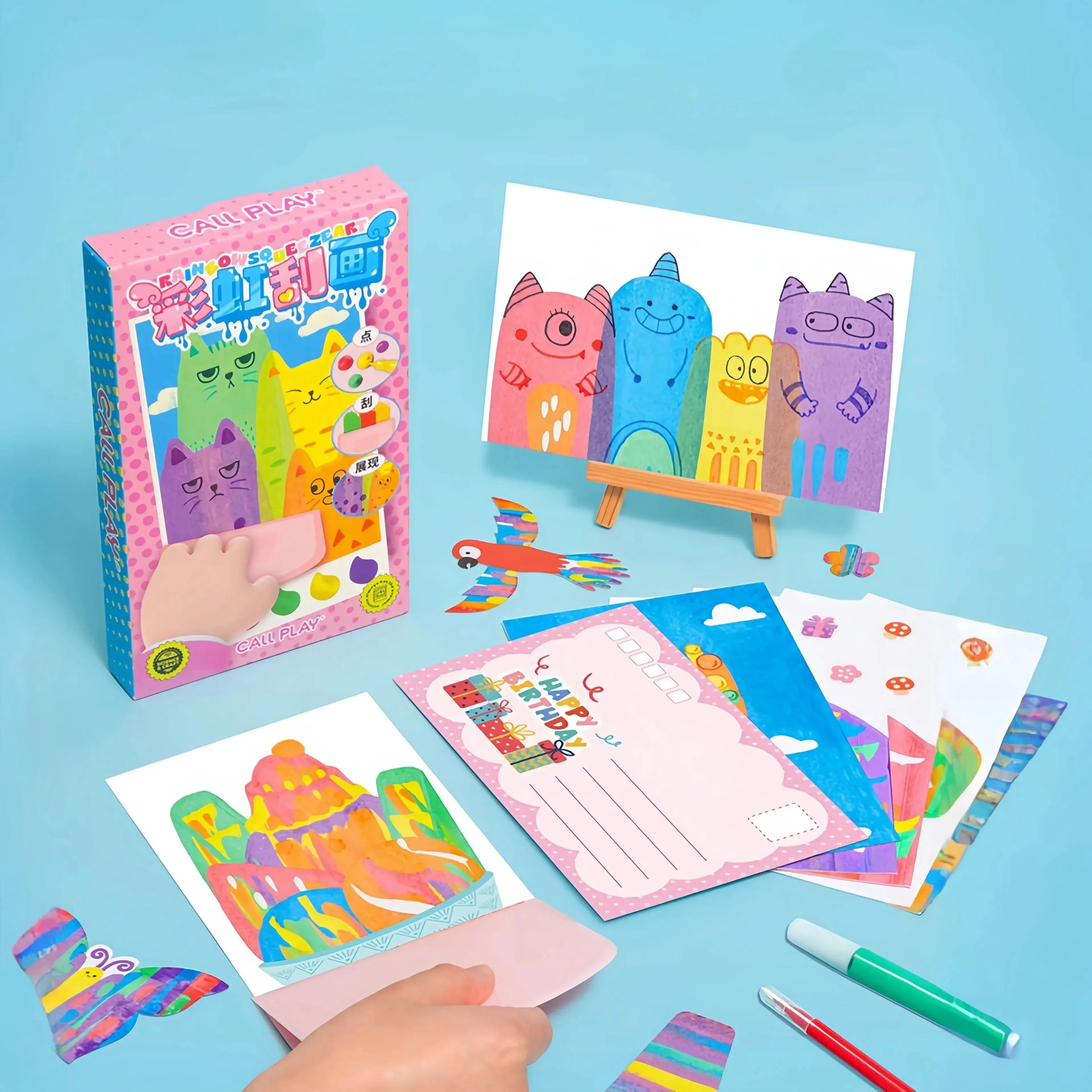 CREATIVE SCRATCHES – Clean Scratch Art Set for Imaginative Painting Fun for Children - Image 4