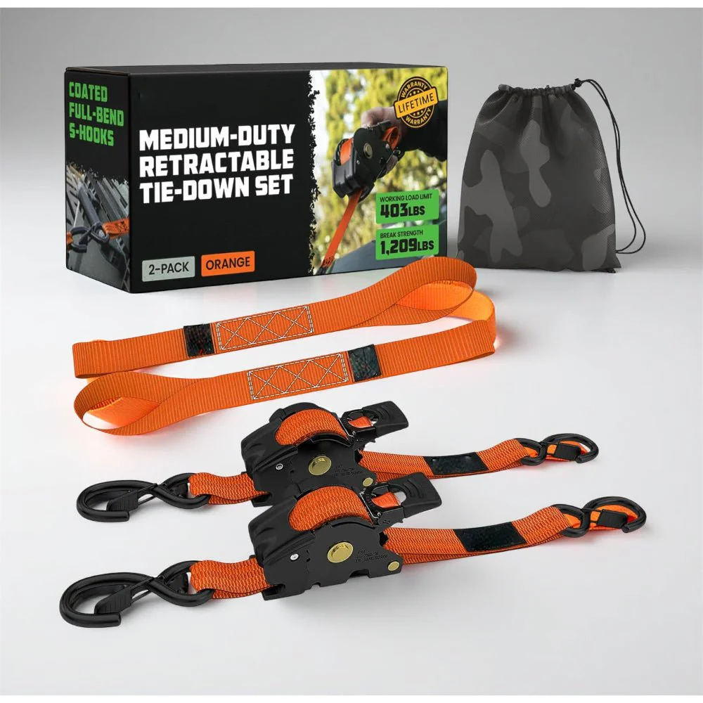 LADESPANN – Self-Retracting Tie-Down Straps for Secure Cargo - Image 7