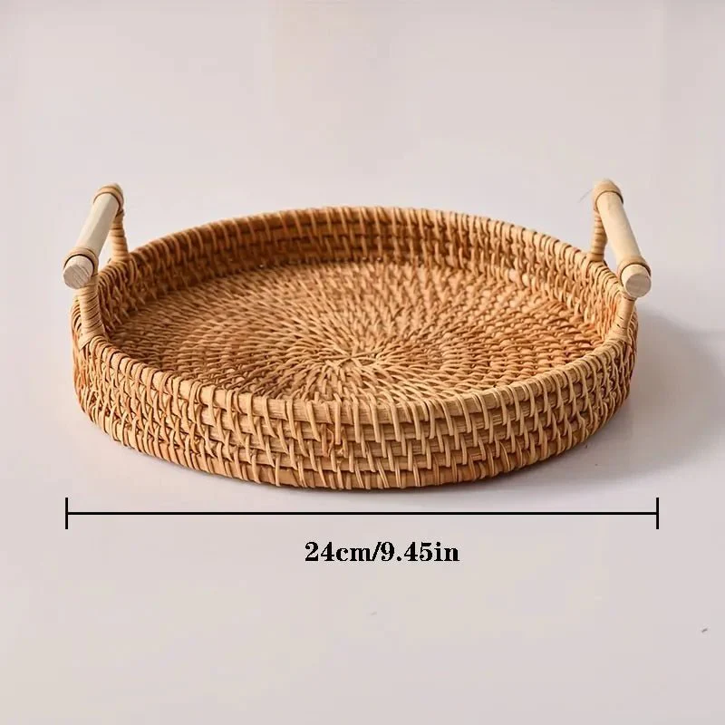 LANDKORB – Handwoven Rattan Tray & Storage Basket with Lid - Image 11