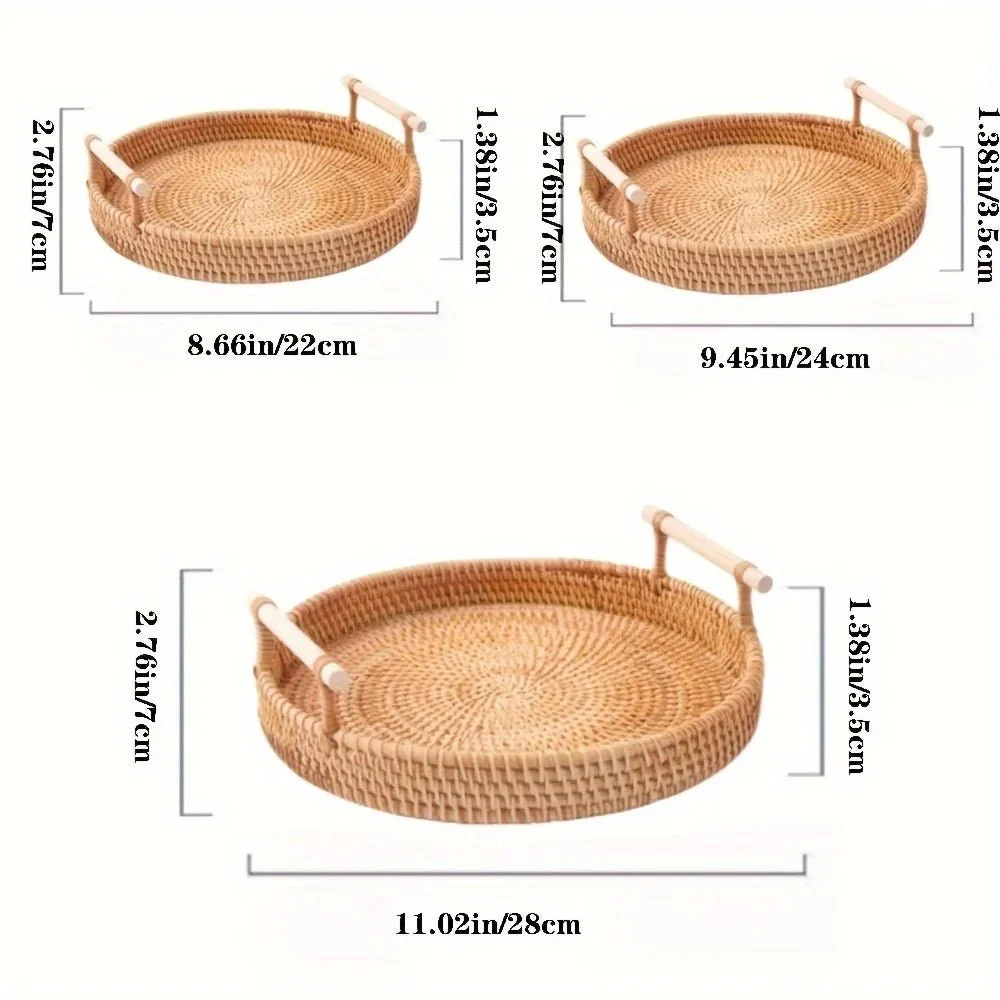 LANDKORB – Handwoven Rattan Tray & Storage Basket with Lid - Image 4