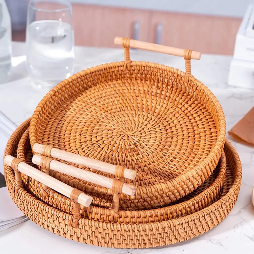 LANDKORB – Handwoven Rattan Tray & Storage Basket with Lid - Image 5
