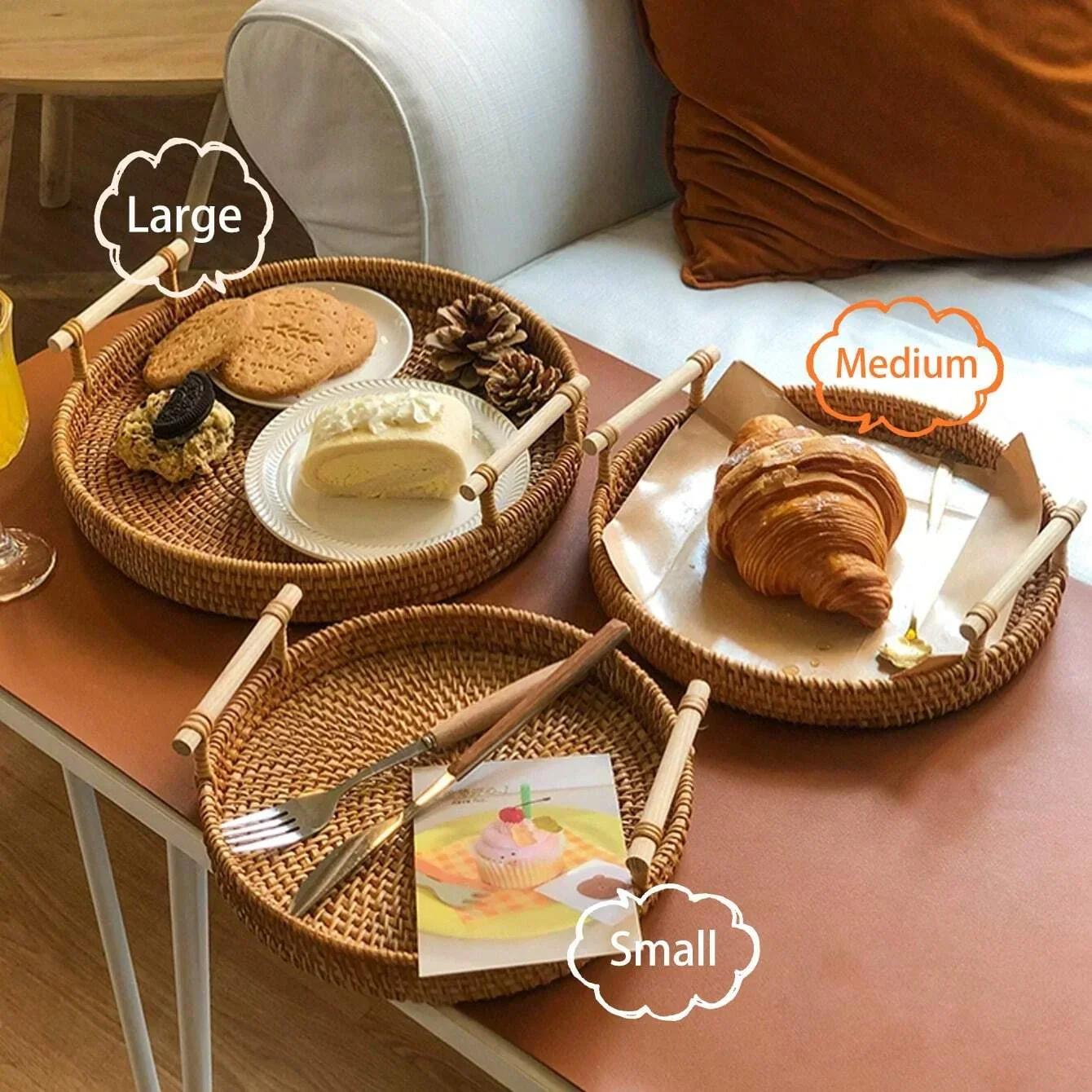 LANDKORB – Handwoven Rattan Tray & Storage Basket with Lid - Image 6