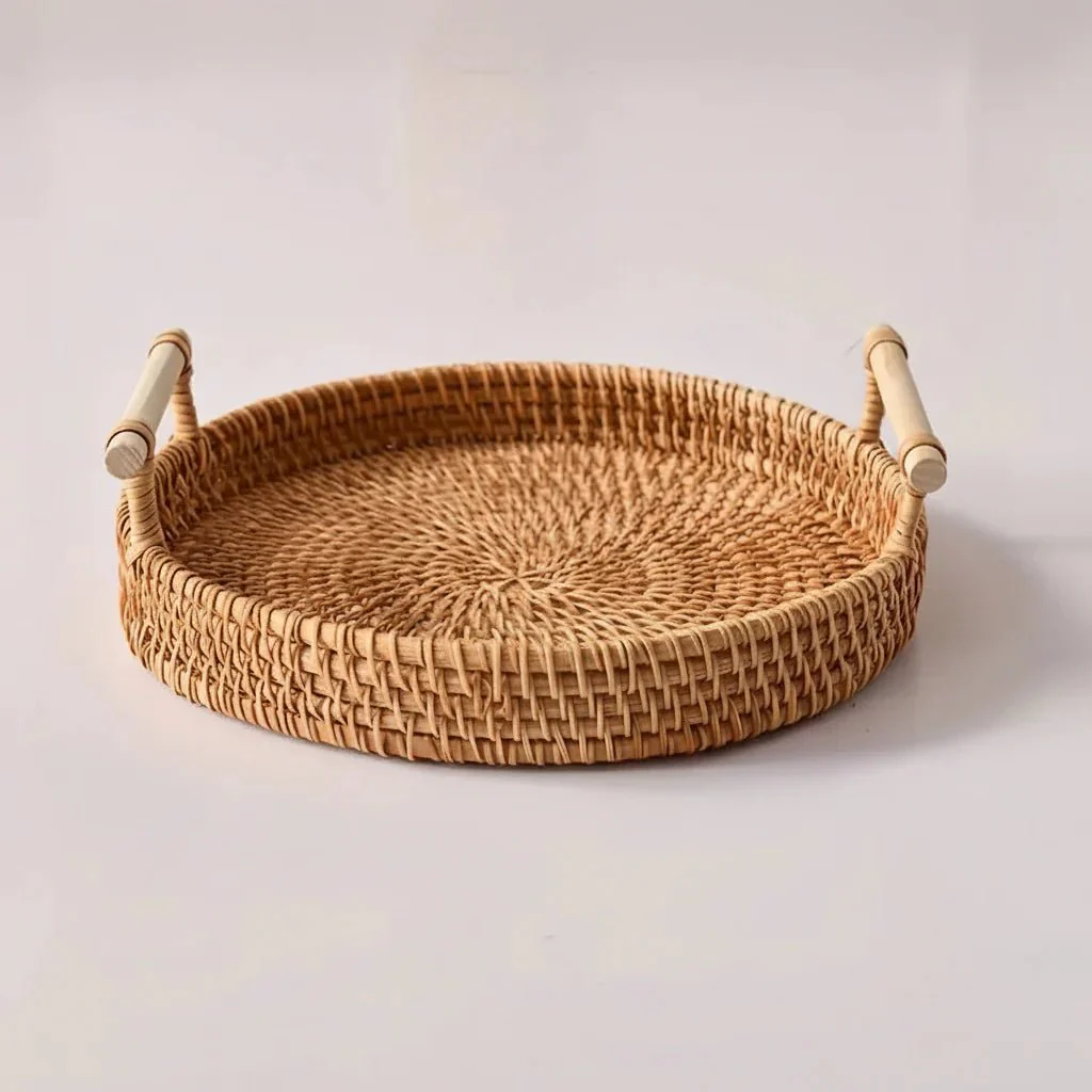 LANDKORB – Handwoven Rattan Tray & Storage Basket with Lid - Image 8