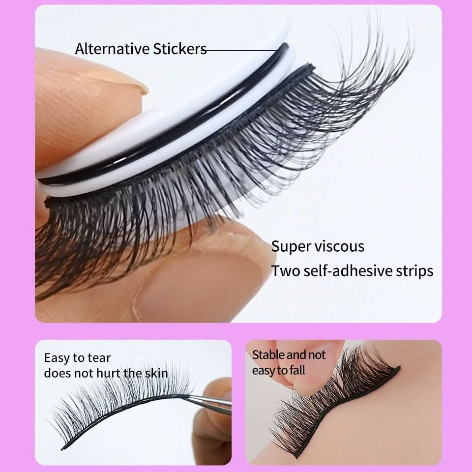 LASHORA – Reusable Self-Adhesive Eyelashes for Effortless Glamour - Image 3