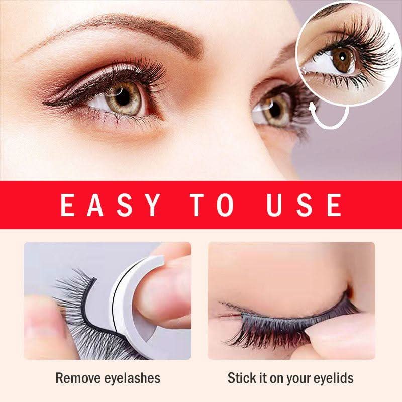 LASHORA – Reusable Self-Adhesive Eyelashes for Effortless Glamour - Image 4