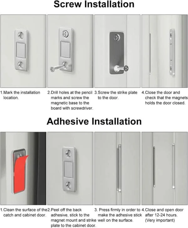LATCHNSHUT - Magnetic door catcher for quiet closing without drilling - Image 5