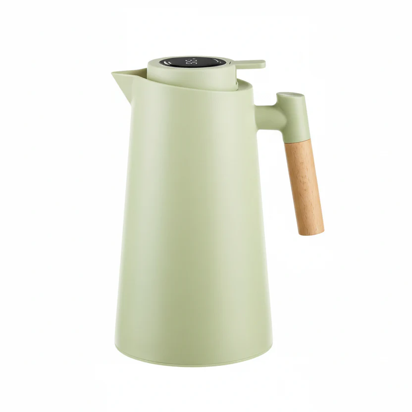 LATTEA THERMO – Double-walled Thermos Flask with Temperature Display and Wooden Handle - Image 9