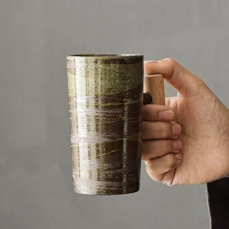 LatteCraft Nordic Earth latte cups - Handmade & functional for your coffee experience - Image 3