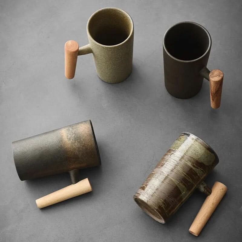 LatteCraft Nordic Earth latte cups - Handmade & functional for your coffee experience - Image 4