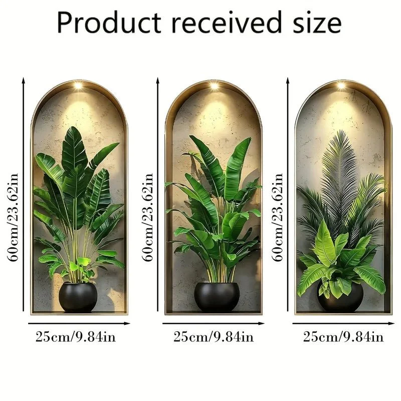 LEAFHARMONY – Lifelike 3D Plant Wall Stickers for Natural Room Design - Image 7