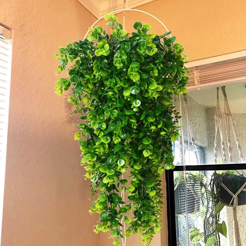LEAFLINE – Artificial Hanging Eucalyptus Green Plants UV-Resistant for Indoor Decoration - Image 2