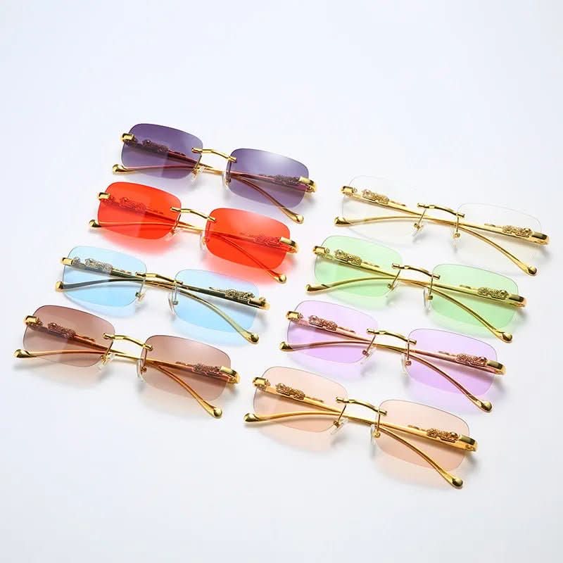 LEOPHAZE SHADES - Rimless sunglasses with leopard head design and UV400 protection - Image 7