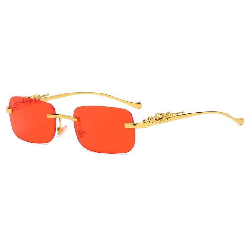LEOPHAZE SHADES - Rimless sunglasses with leopard head design and UV400 protection - Image 8