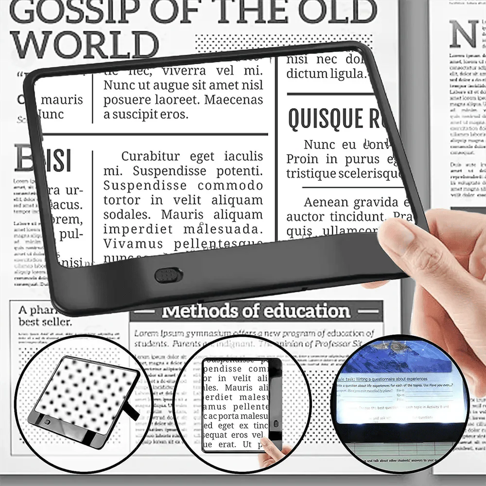 READING AID – 3x LED Reading Magnifier for Entire Pages - Image 3