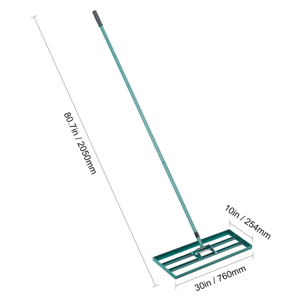 LevelPro TerraRake - Robust lawn rake with extra long handle - Image 10