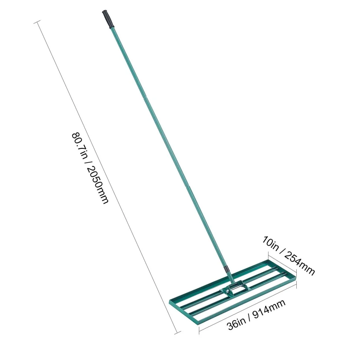 LevelPro TerraRake - Robust lawn rake with extra long handle - Image 11