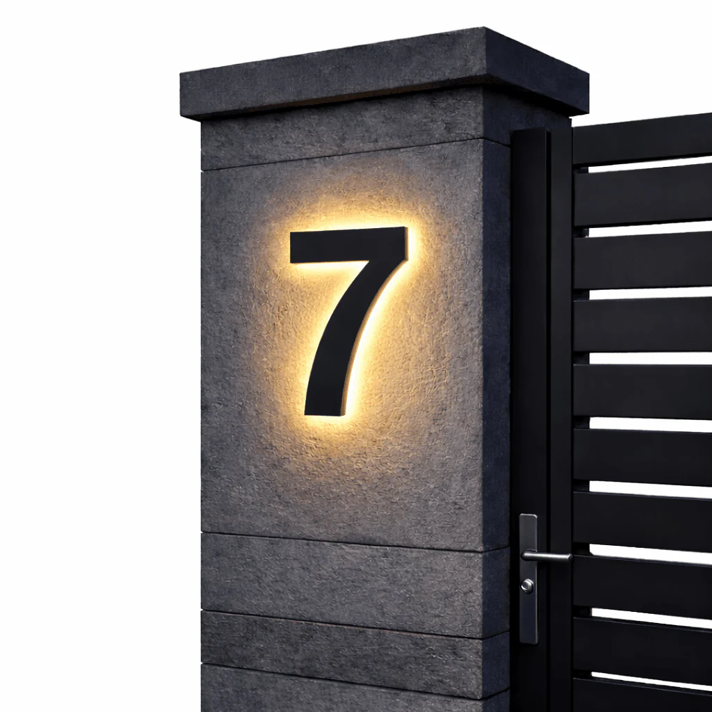 LICHTZEICHEN – Individually Customizable LED House Numbers for Modern Homes - Image 14