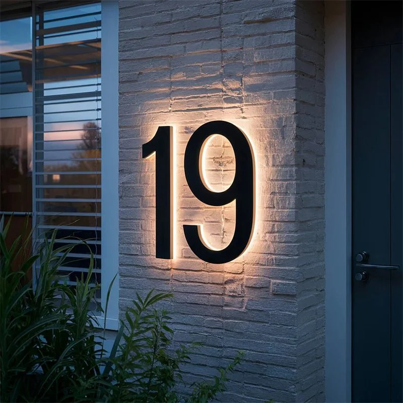 LICHTZEICHEN – Individually Customizable LED House Numbers for Modern Homes - Image 3