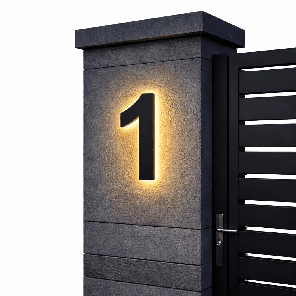 LICHTZEICHEN – Individually Customizable LED House Numbers for Modern Homes - Image 9