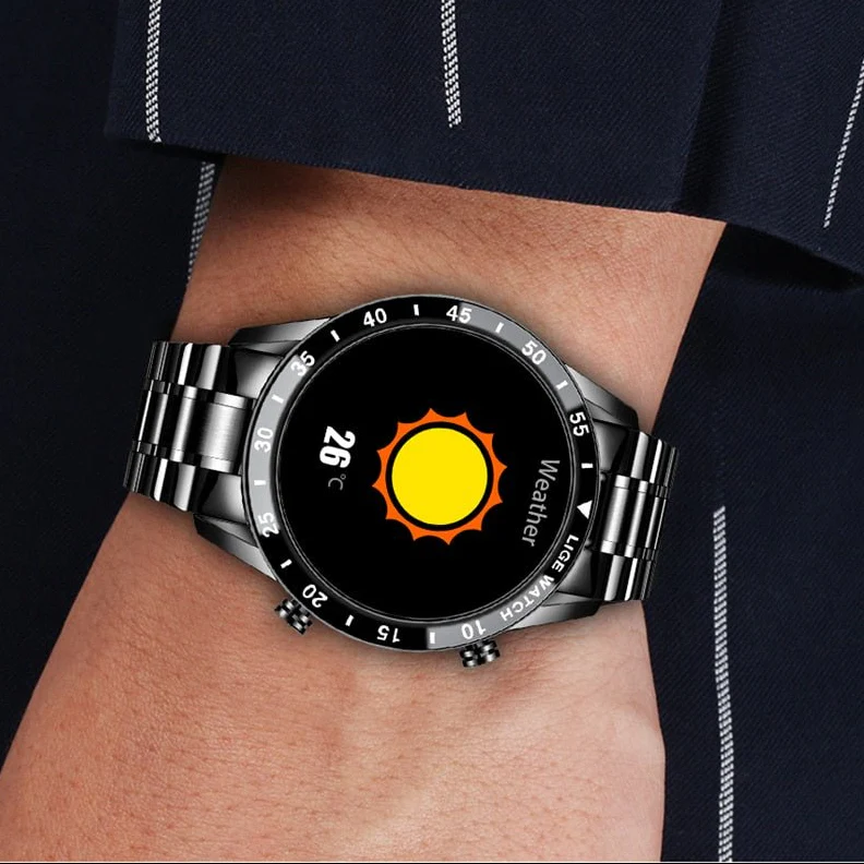 LIGETRON – Luxury Bluetooth Smartwatch with Full Touchscreen and Stainless Steel Band - Image 12