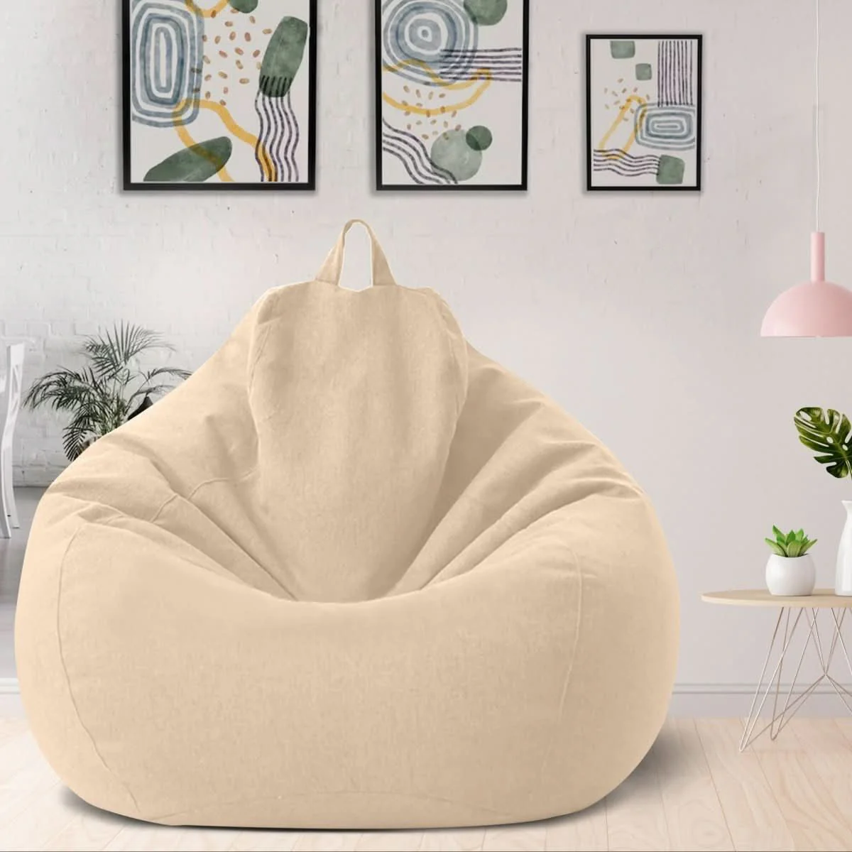 LinenLounge – Luxurious Linen Bean Bag Set with Filling - Image 10