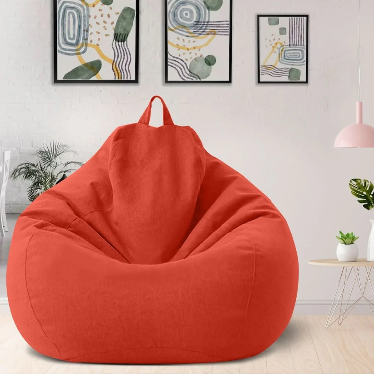 LinenLounge – Luxurious Linen Bean Bag Set with Filling - Image 11