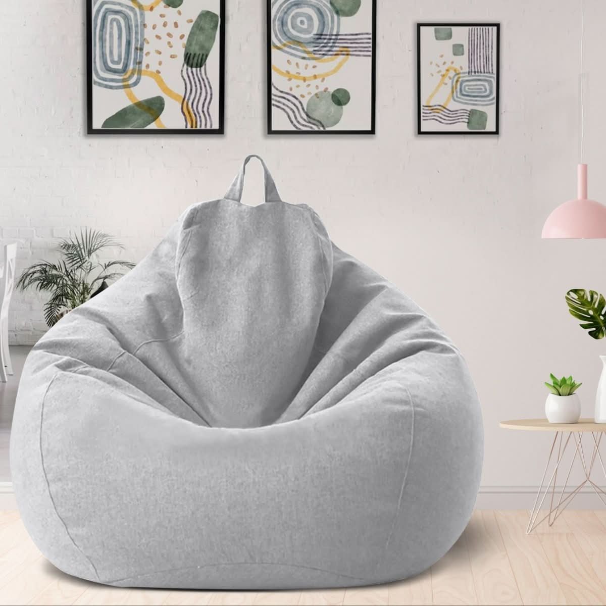 LinenLounge – Luxurious Linen Bean Bag Set with Filling - Image 12