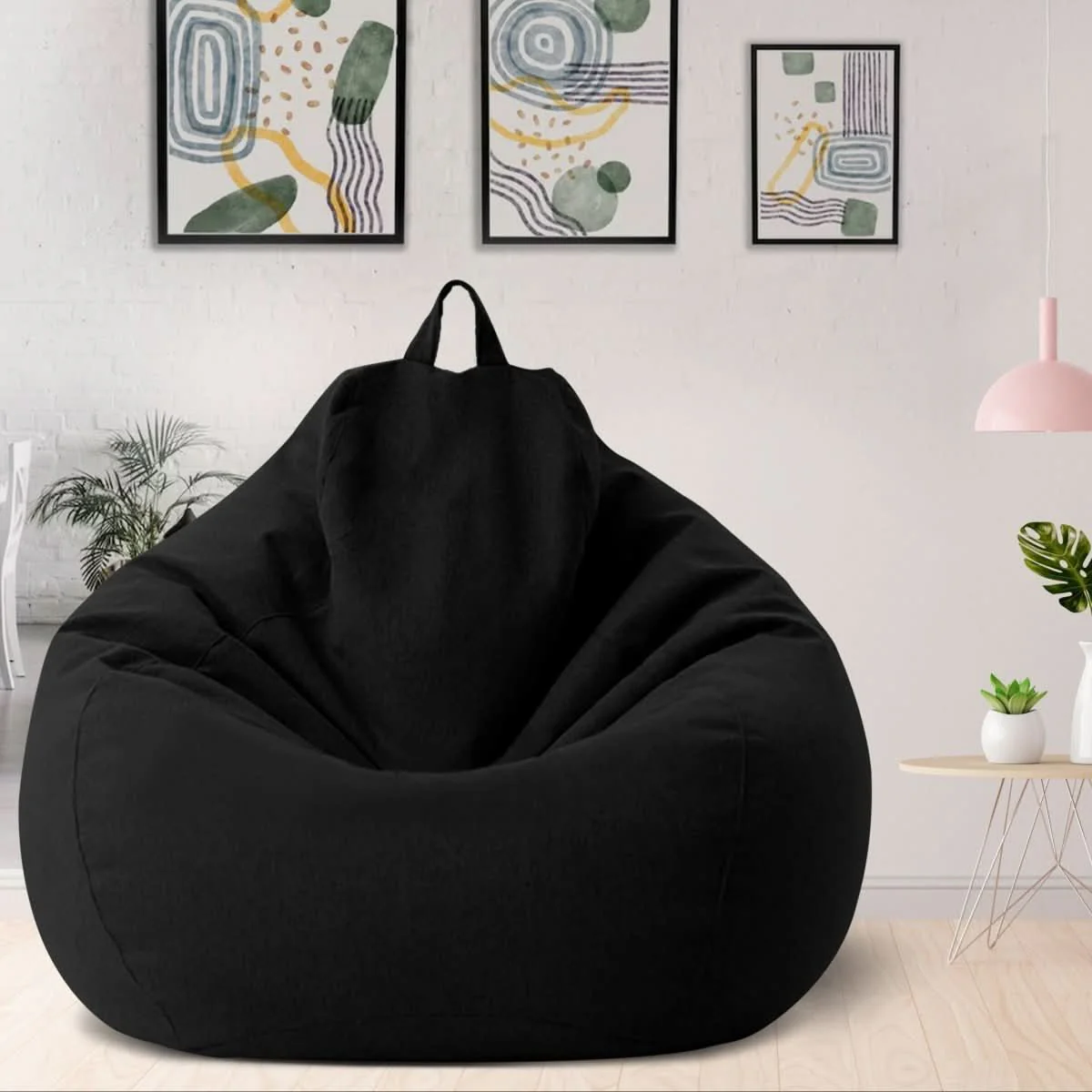 LinenLounge – Luxurious Linen Bean Bag Set with Filling - Image 14