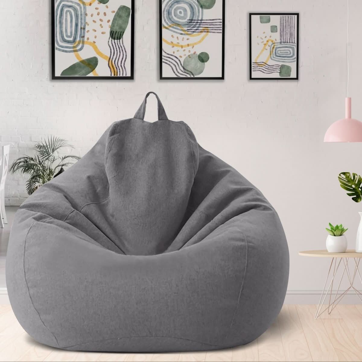 LinenLounge – Luxurious Linen Bean Bag Set with Filling - Image 19