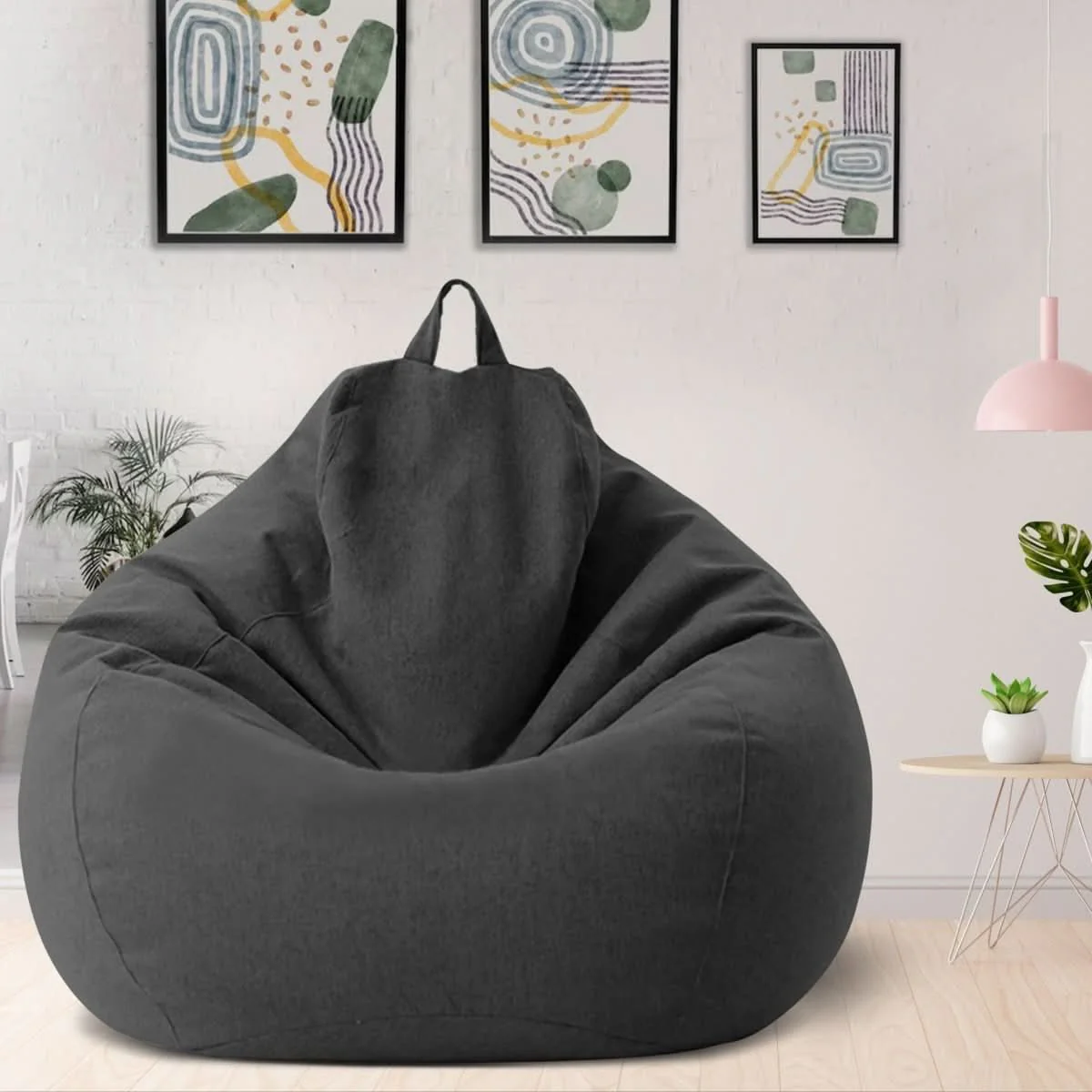 LinenLounge – Luxurious Linen Bean Bag Set with Filling - Image 24